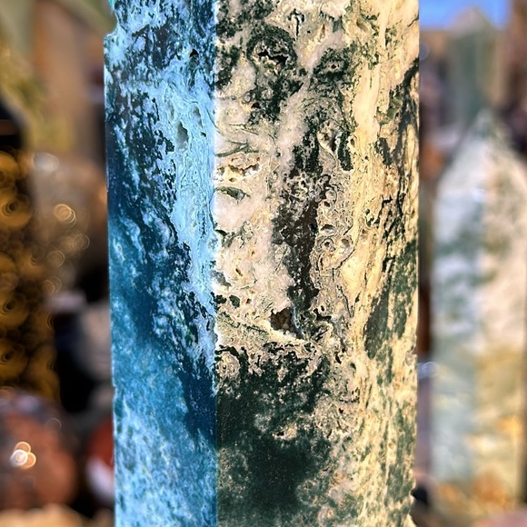 Moss Agate Crystal Tower! - Picture 12 of 12